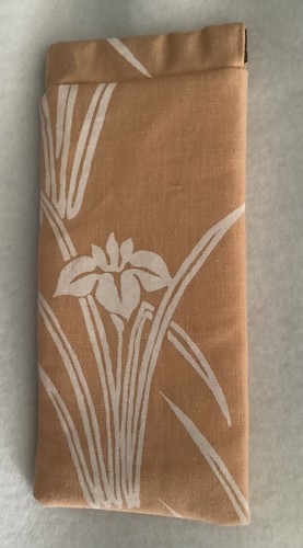 Orange floral fabric padded - orange,