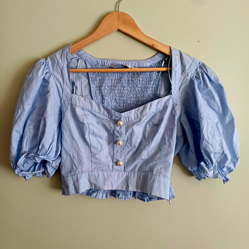 Zara blue solid - solid, square