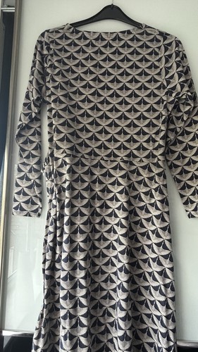 Dress navy cream - ,, long