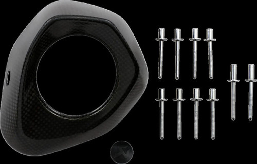 Akrapovic end cap set - cap, carbon