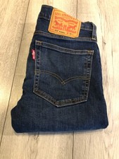 MENS LEVIS 519 HI BALL STRETCH JEANS 30 inch WAIST X 30 inch LEG BLUE.