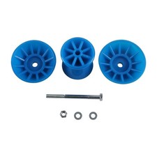 Boat Trailer Roller Assembly Blue PU 4 Inch Bow Bell Kit for Small Watercraft