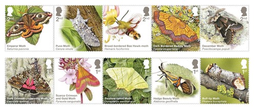 Mint 2026 moths stamps - gb,