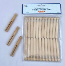 Wooden dolly pegs strong - dolly,