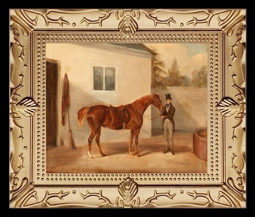 Horse miniature dollhouse art - dollhouse,