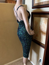 Parker Sage Sequin Marilyn Monroe Style Holiday Party Dress sz 2