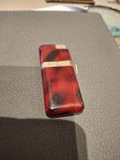Old Ronson cigarette lighter red onyx design