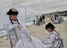 Claude Monet Beach Scene Wall