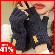 Alpaca Wool Fingerless Gloves