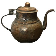 Antique copper goose neck - neck, tea