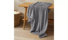 SAVE 50% Argos Home Super Soft Fleece Throw - 150x200cm - Flint Grey (2078)