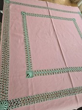 Vintage Antique pink linen