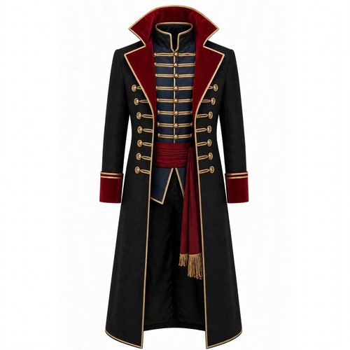 Men gothic tailcoat - men's, admiral