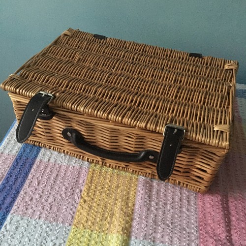 Vintage wicker storage - vintage,
