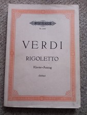 Verdi's Rigoletto Score Peters edition