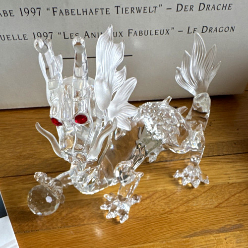 Swarovski crystal dragon - crystal,