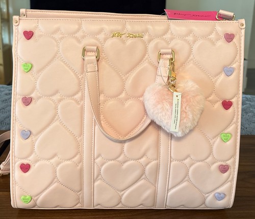 Nwt betsey johnson pink tote - betsey,