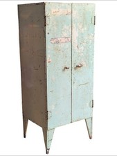 Vintage X-Large Industrial Midcentury All Steel Workshop Storage Cabinet