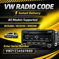 ✅ VW Volkswagen Radio Code
