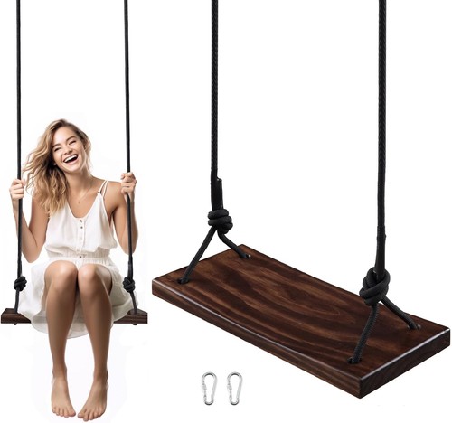 Wood tree swing seat wooden - wood,