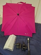 Silver Cross Wayfarer Pioneer Surf Sun Shade Parasol Umbrella Raspberry Pink
