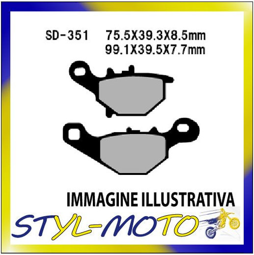 Front semi sintered - brake, pads