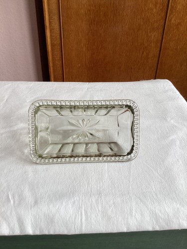 Small vintage smoked glass - small, pin