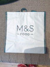 M&S Shopping Bag Tote Carrier Reusable Small Grocery Anti-Bacterial 30x30x15cm
