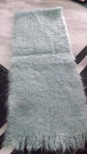 unisex lovely mint green scarf/scarve from next - 70% mohair /30 % wool