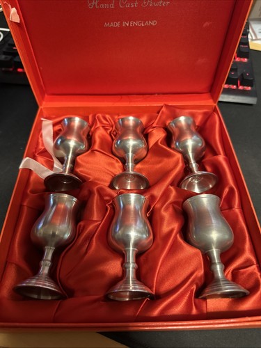 Crown and rose pewter - rose, goblets
