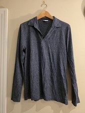 Reiss Oliver Long Sleeve Polo Shirt, Men's Medium