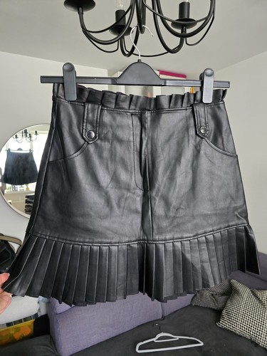 Zara black faux leather - faux,