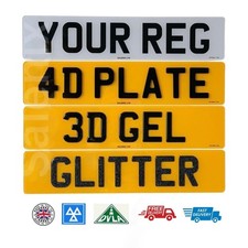 Number Plates Premium - 100% ROAD/MOT Legal Car Registration - PAIR FRONT REAR
