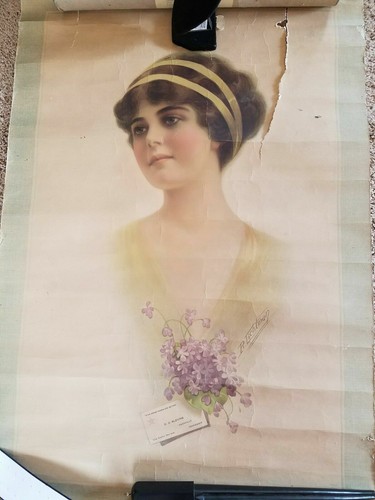 Antique advertising poster - poster, b