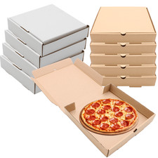 Cardboard Pizza Boxes 7" to 23" Pizza Style Postal Boxes for Cake, Cookies, Food