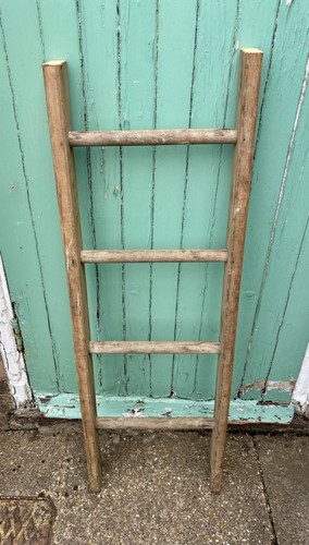 Vintage wooden step ladder - vintage,