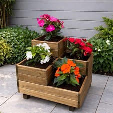 Wooden Tiered Planters Plant