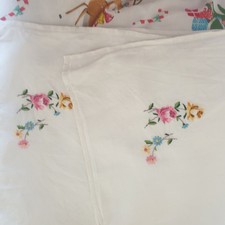 Vtg White Linen Small