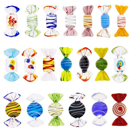 20pcs vintage murano glass - 20pcs,