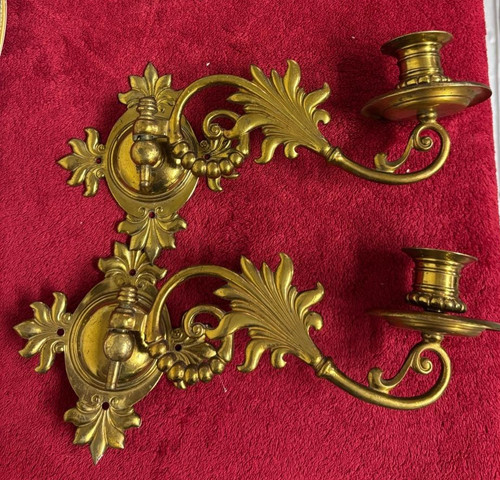 Pair vintage ornate - vintage,
