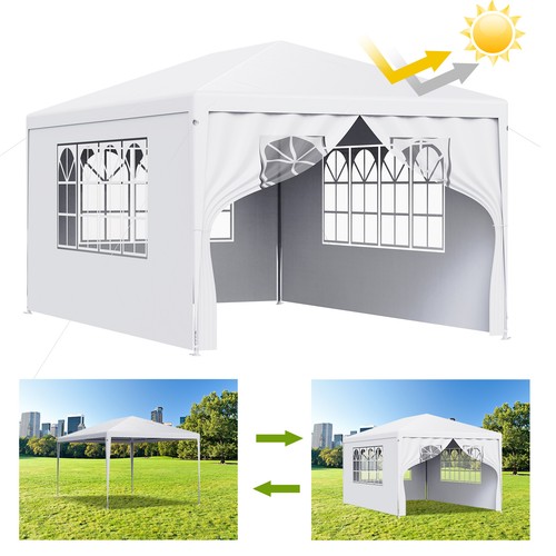 Loefme gazebo 4x3m - 4x3m, awning