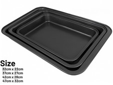 Extra Large Non-Stick Baking Tray Oven Roasting Baking Cooking Bakeware Pan