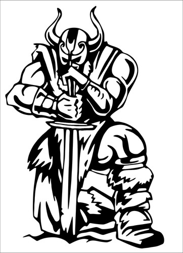 Viking sword vinyl sticker - viking,