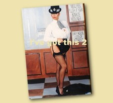 FRIDGE MAGNET Maria Page 3 Glamour Nude Model Police Woman Black Stockings 1835