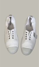 BNWT Girls Next Size 3 UK (35.5 EUR) White Canvas Pumps Trainers Shoes
