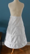 Child size farthingale cotton underskirt to support a Tudor costume