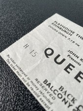 Queen 1976 UK Tour Ticket -