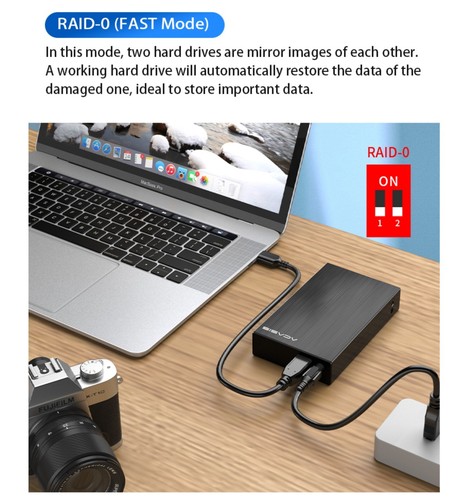Acasis portable mini raid - portable,