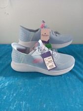 Skechers Ladies Slip-Ins Trainers Slip On Skech-Lite Pro light blue.New.size 5uk