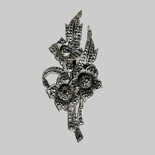 Vintage silver tone floral - vintage,